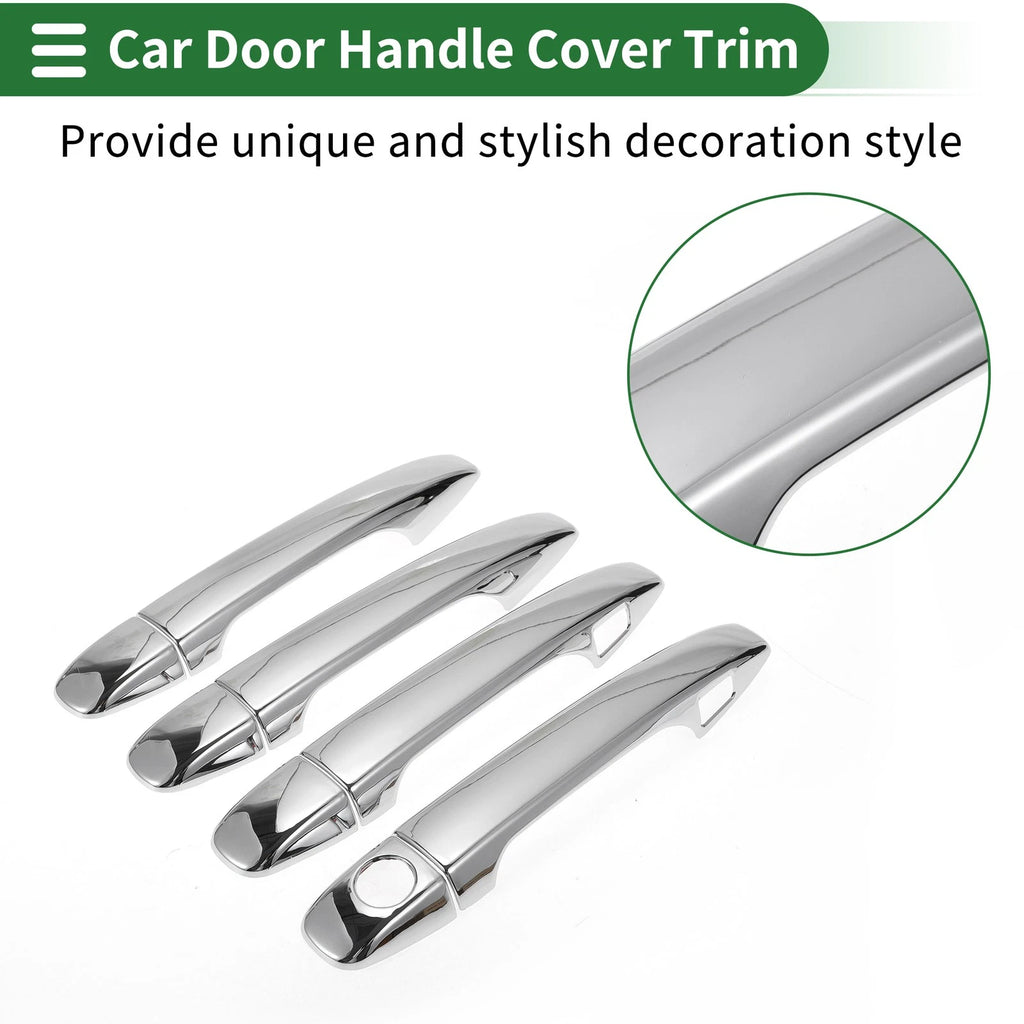 Door Handle Cover Trim for Subaru Outback (2012–2019) Silver Tone
