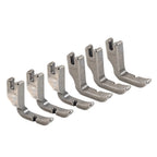 6PCS Zipper Piping Foot for Juki, Highlead, Singer, Consew