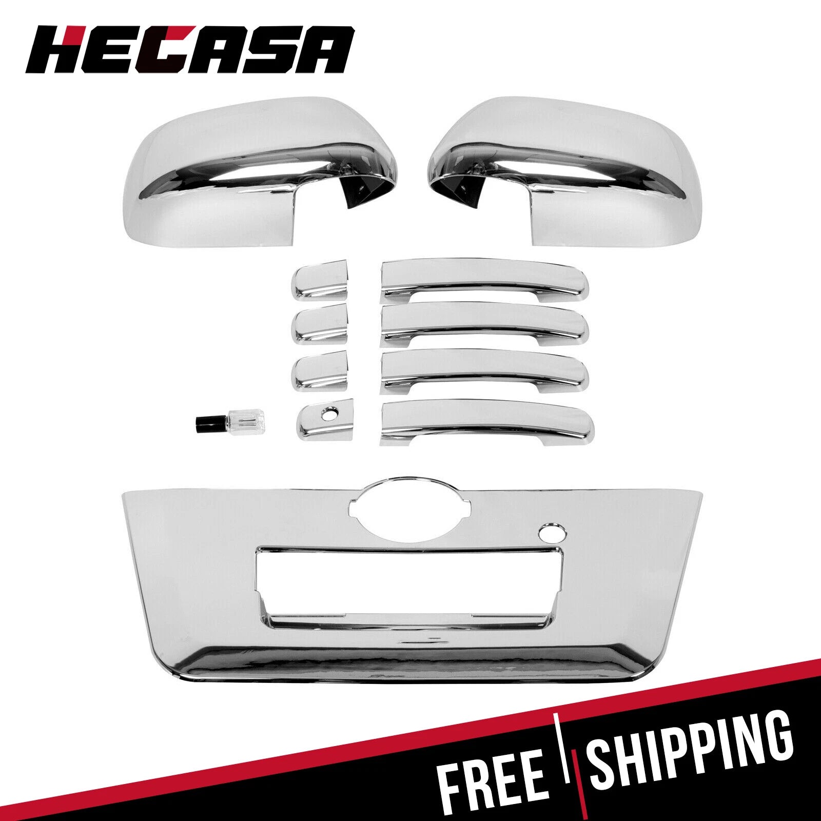Chrome Mirror, Door Handles & Tailgate Cover for Nissan Frontier (2013–2019)
