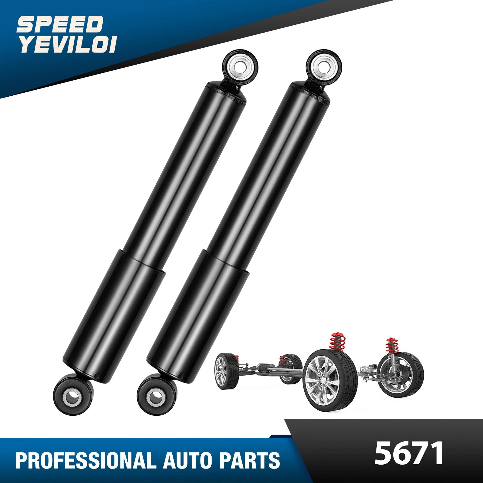 Rear Shock Absorbers Assembly Set for Hyundai Elantra Kia Forte (2013–2016)