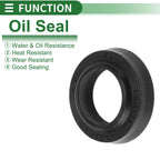 Set of 5 Oil Seal Ring NBR Rubber 14x22x4.5mm for Rotary Shaft