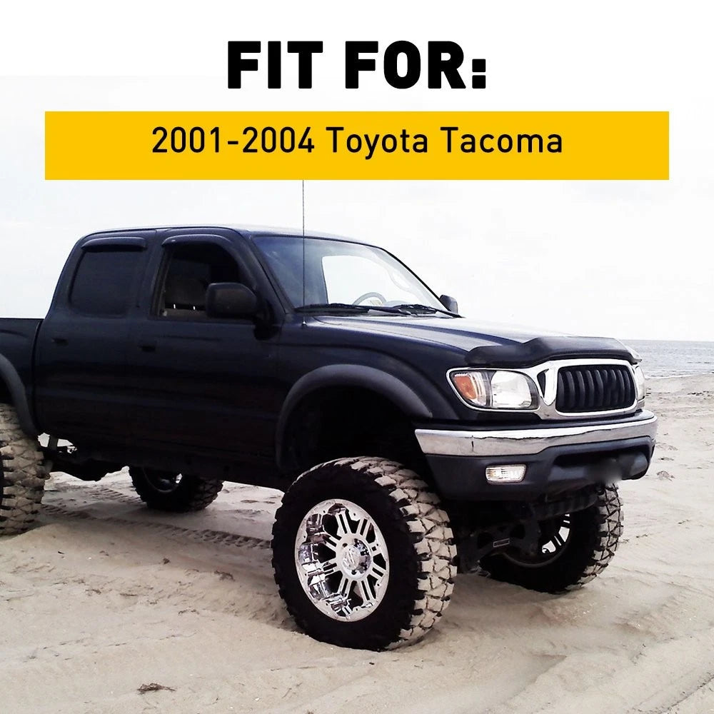 2X Front Bumper Grille Headlight Filler Trim Panels for Toyota Tacoma (2001–2004)
