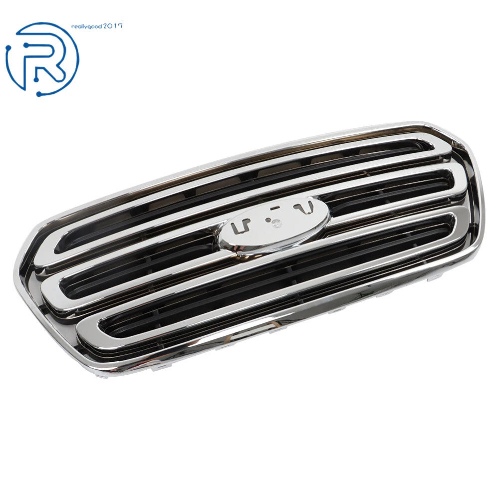Front Upper Grille for Ford Transit Van (2015-2019) Black Chrome