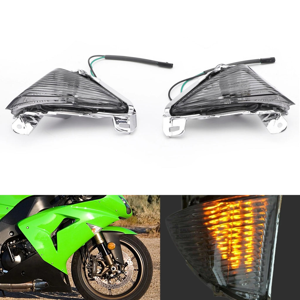 Front Turn Signal Lens for Kawasaki Ninja ZX6R ZX10R ZX14R EX650 ER-6N GTR1400
