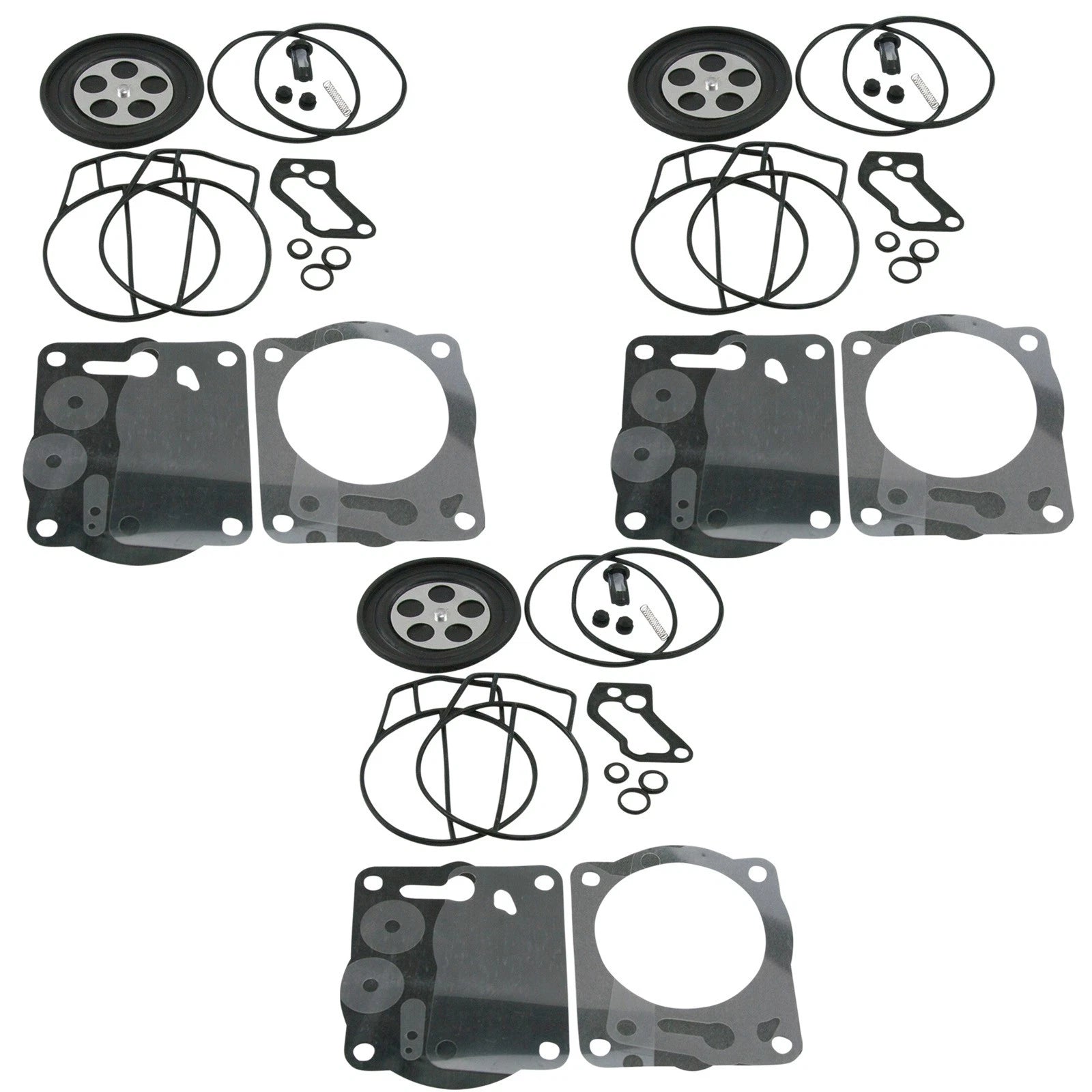3X Carburetor Rebuild Kits for Yamaha GP1200 XL1200 (Mikuni SBN-I)