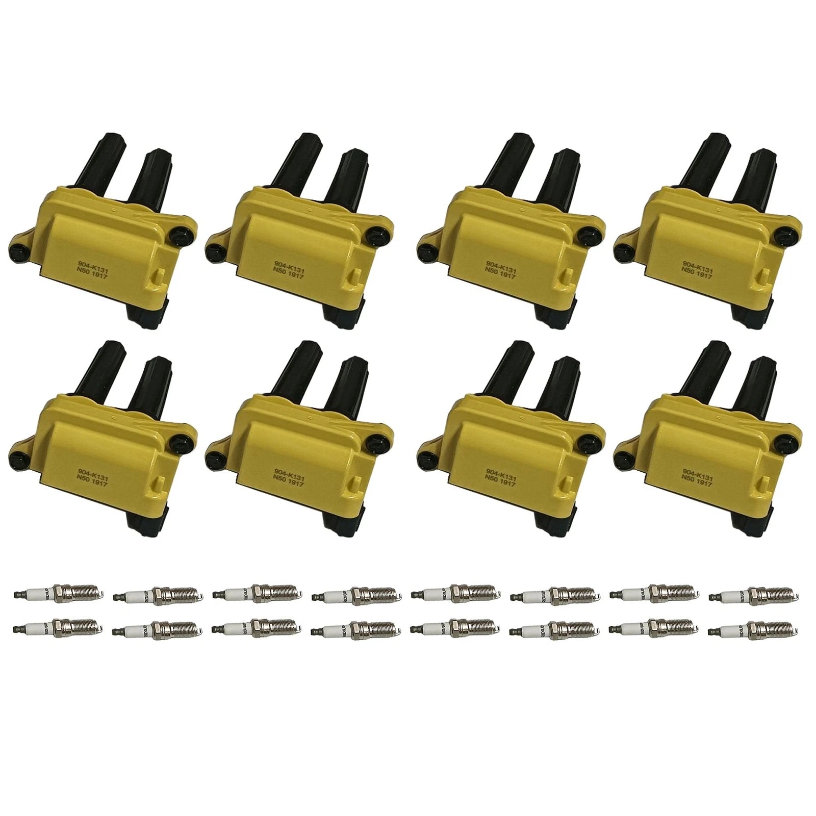 8X Ignition Coil & 16X Iridium Spark Plug for Jeep Dodge Ram V8 (UF504)