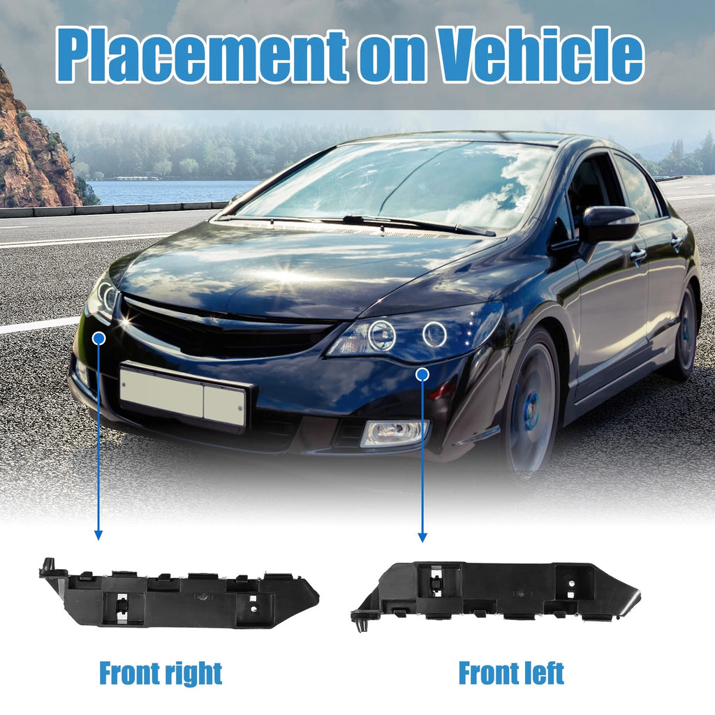Pair Front Bumper Bracket NO.71198-TS6-H01 for Honda Civic (2012–2015)