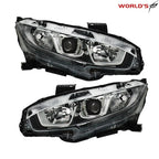 Pair of Halogen Headlights with LED DRL for Honda Civic (2016–2020)