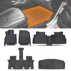 Set of 4 Anti-Slip Floor Mats for Kia Telluride (2020–2025) TPE Waterproof