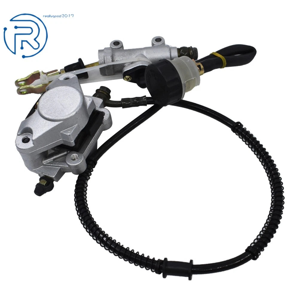 Hydraulic Rear Disc Brake Caliper System + Pads for Quad Dirt Bike ATV (150-250cc)
