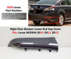 Right Rear Bumper Lower End Cap Cover for Lexus SH250H (2010–2012) 7689750010
