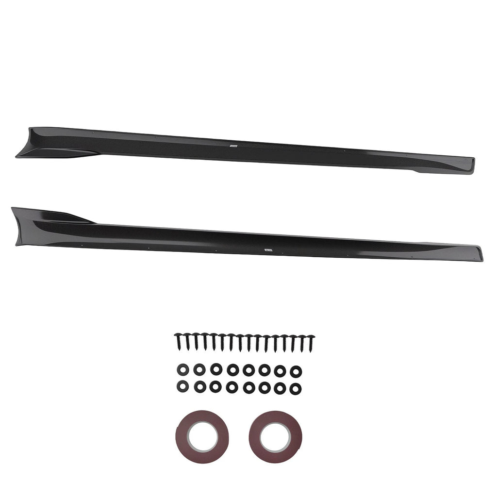 Side Skirt Body Panels for Tesla Model S (2021–2024) CF Black
