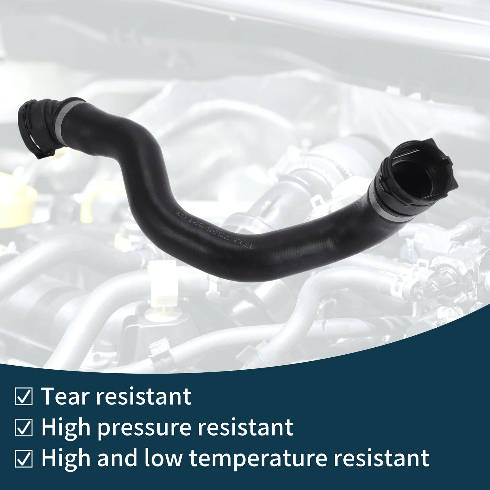 Radiator Hose No.17127535531 for BMW X3 (2018–2019) 2.0L sDrive30i