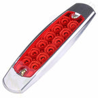 10pcs Red 12 LED Chrome Side Marker Clearance Light for Freightliner