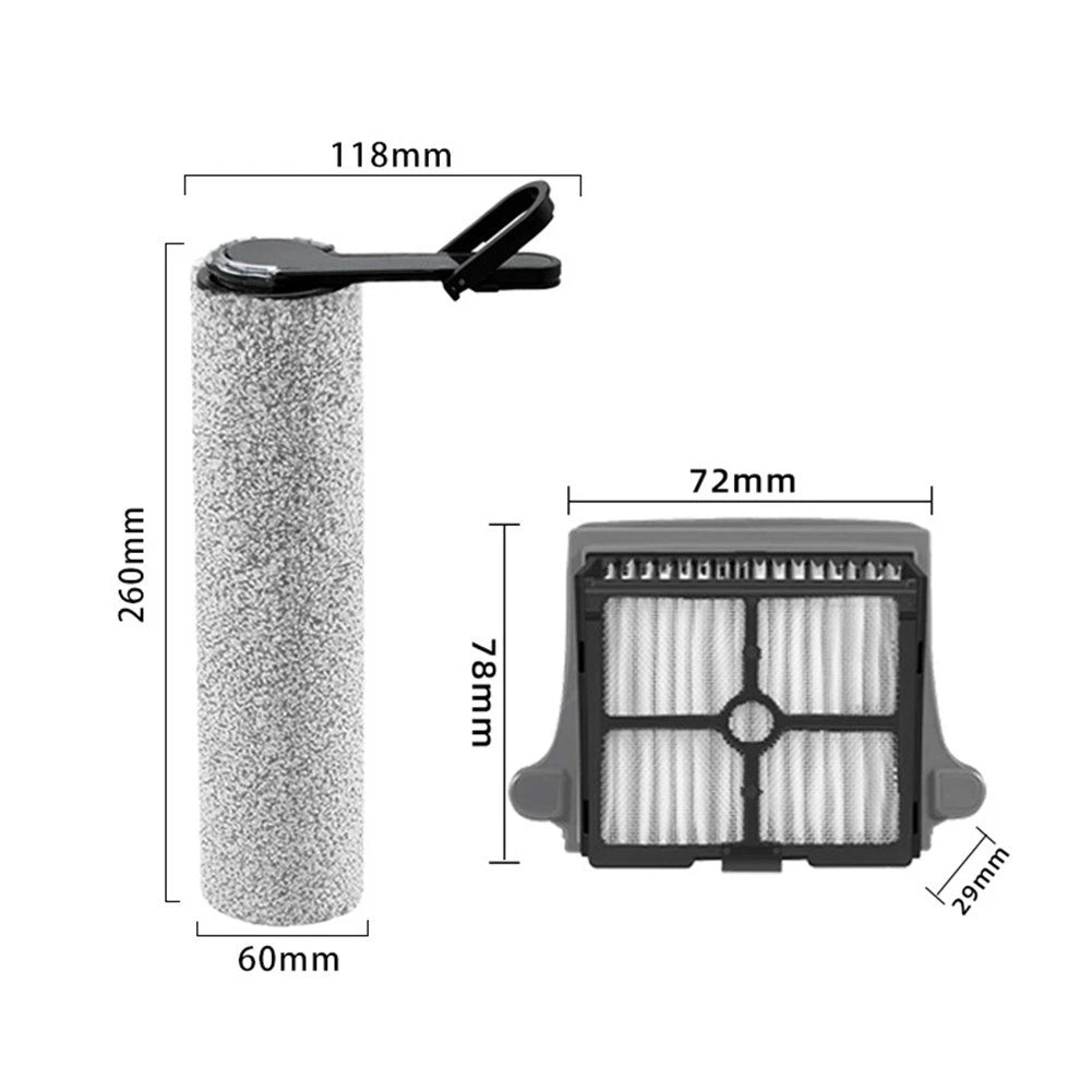Replacement Brush Roller & HEPA Filter for Tineco S6 S7 Pro (1 pc each)