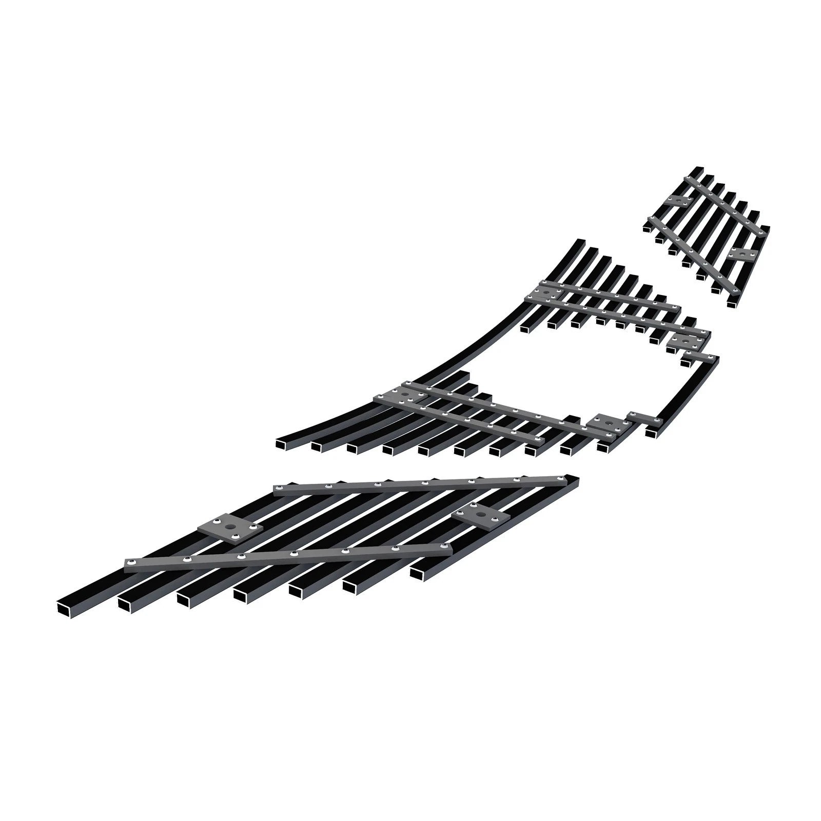 Upper Stainless Steel Black Billet Grille Insert for Nissan Rogue (2014-2016)