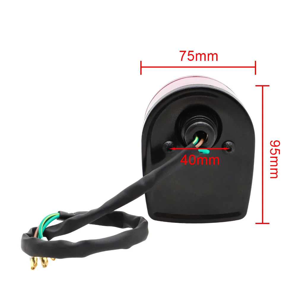 Brake Tail Light for Honda CT70 Z50A SL70 SL90 SL100 SL125 SL350 (1970–1978) 33701-045-690 + Bulb