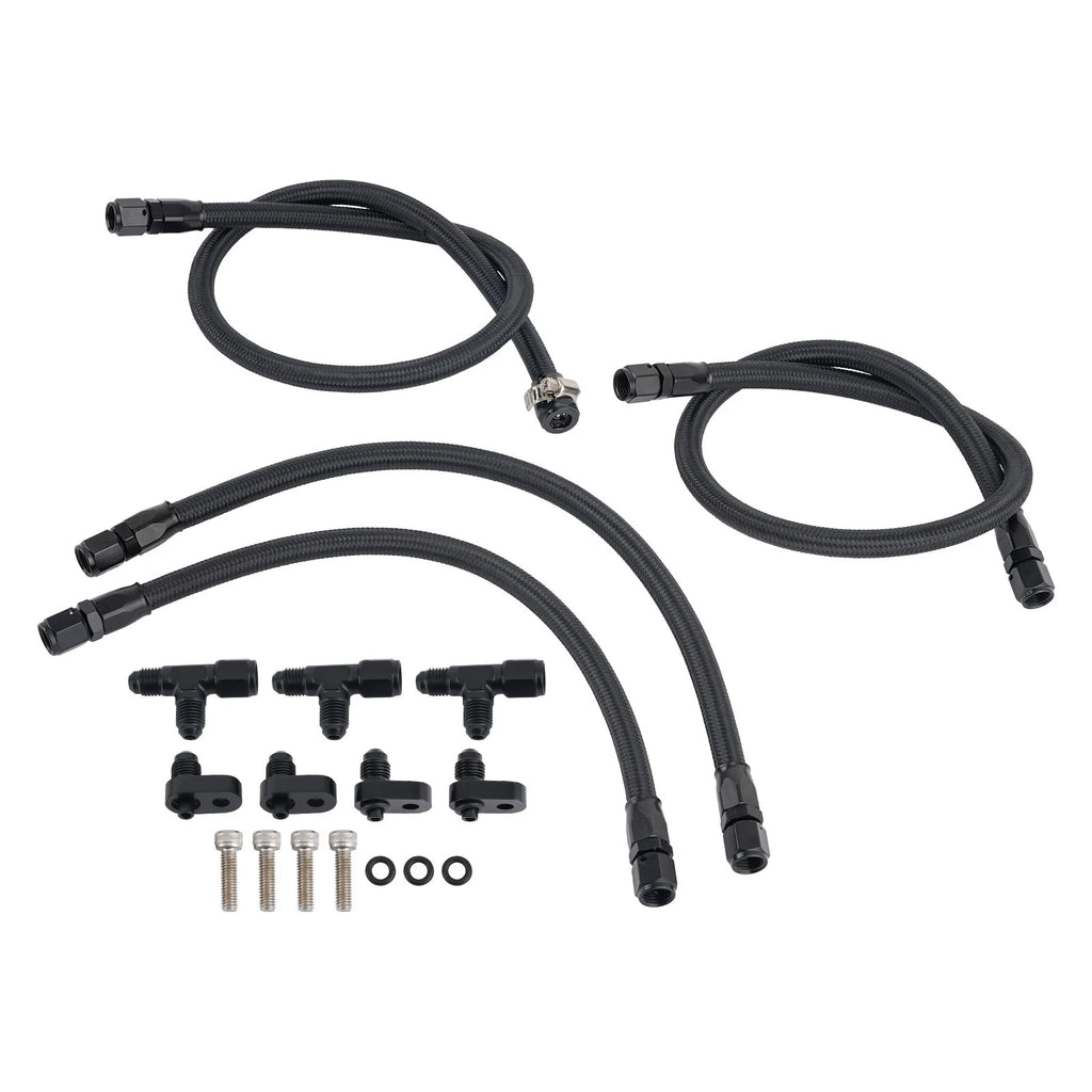 4AN Steam Vent Hose Kit for 4AN Anodized Black Aluminum Steam Vents