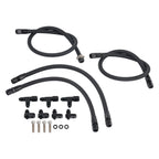 4AN Steam Vent Hose Kit for 4AN Anodized Black Aluminum Steam Vents