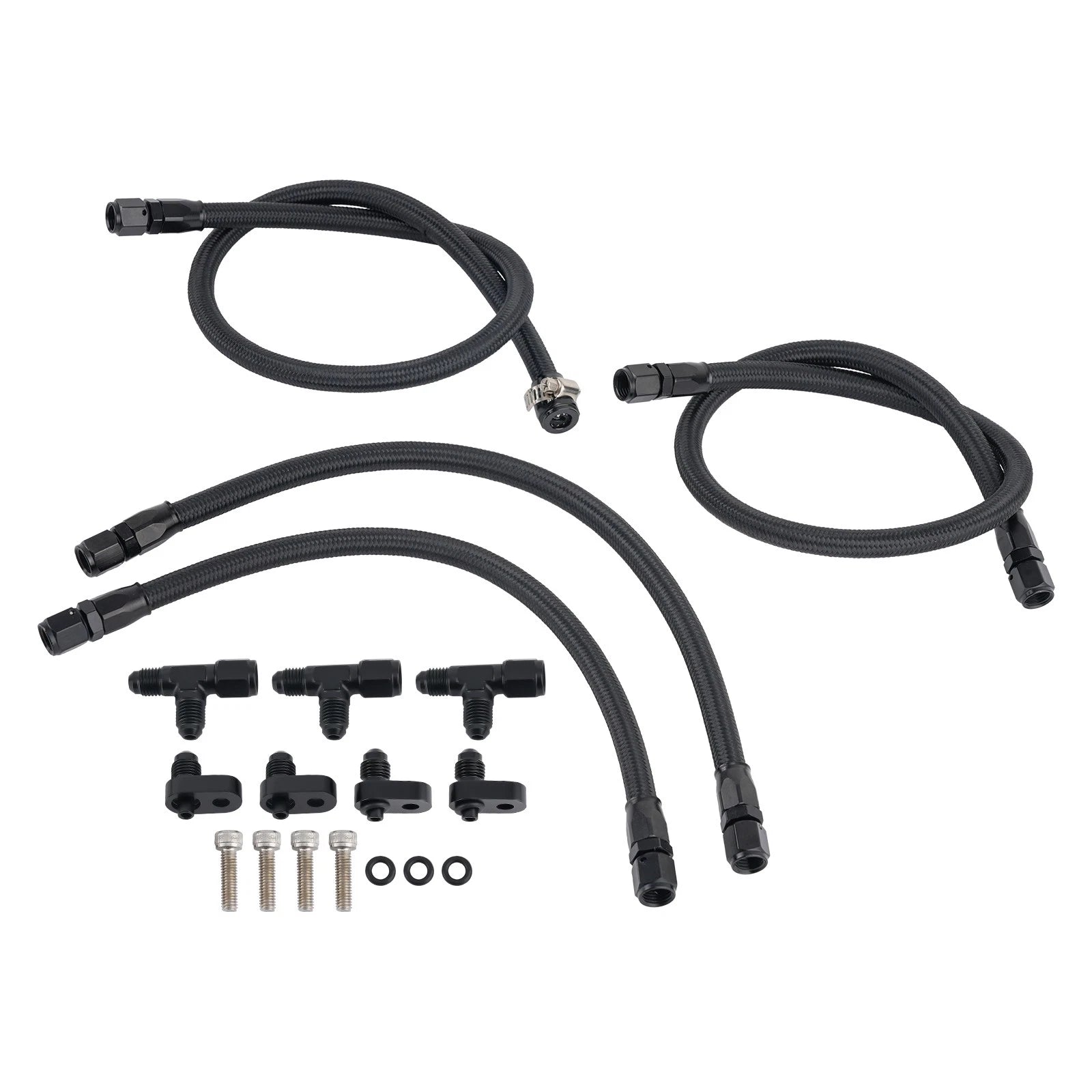 4AN Steam Vent Hose Kit for 4AN Anodized Black Aluminum Steam Vents