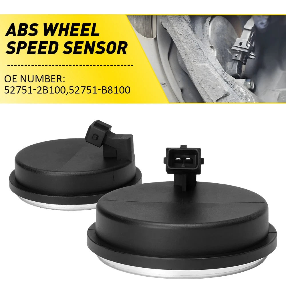 Set of 2 ABS Wheel Speed Sensors for Hyundai Santa Fe (2007–2018) Kia Sorento (2011–2015)