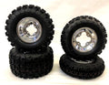 Set of 2 GBC XC Master Tires + DWT A5 Polished Rims for LTR450 LTZ400 KFX450R