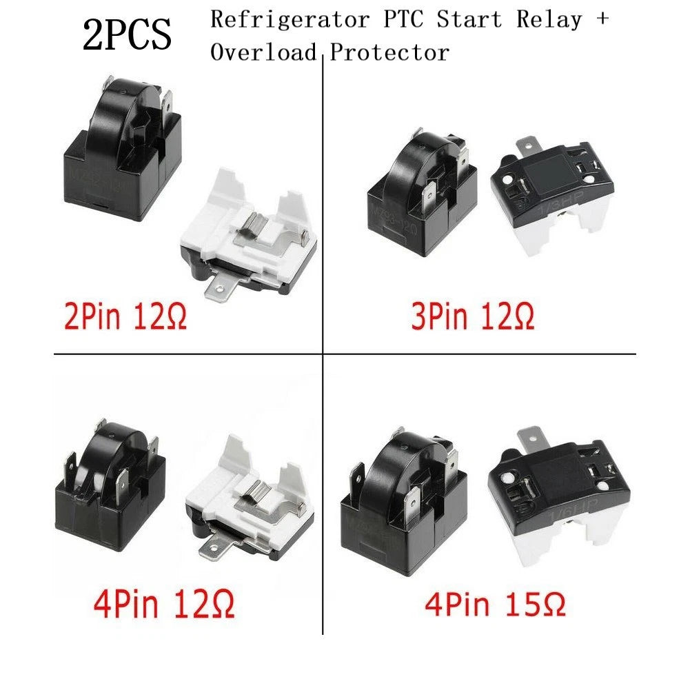 PTC Starter Relay for Refrigerator (2-Pins)