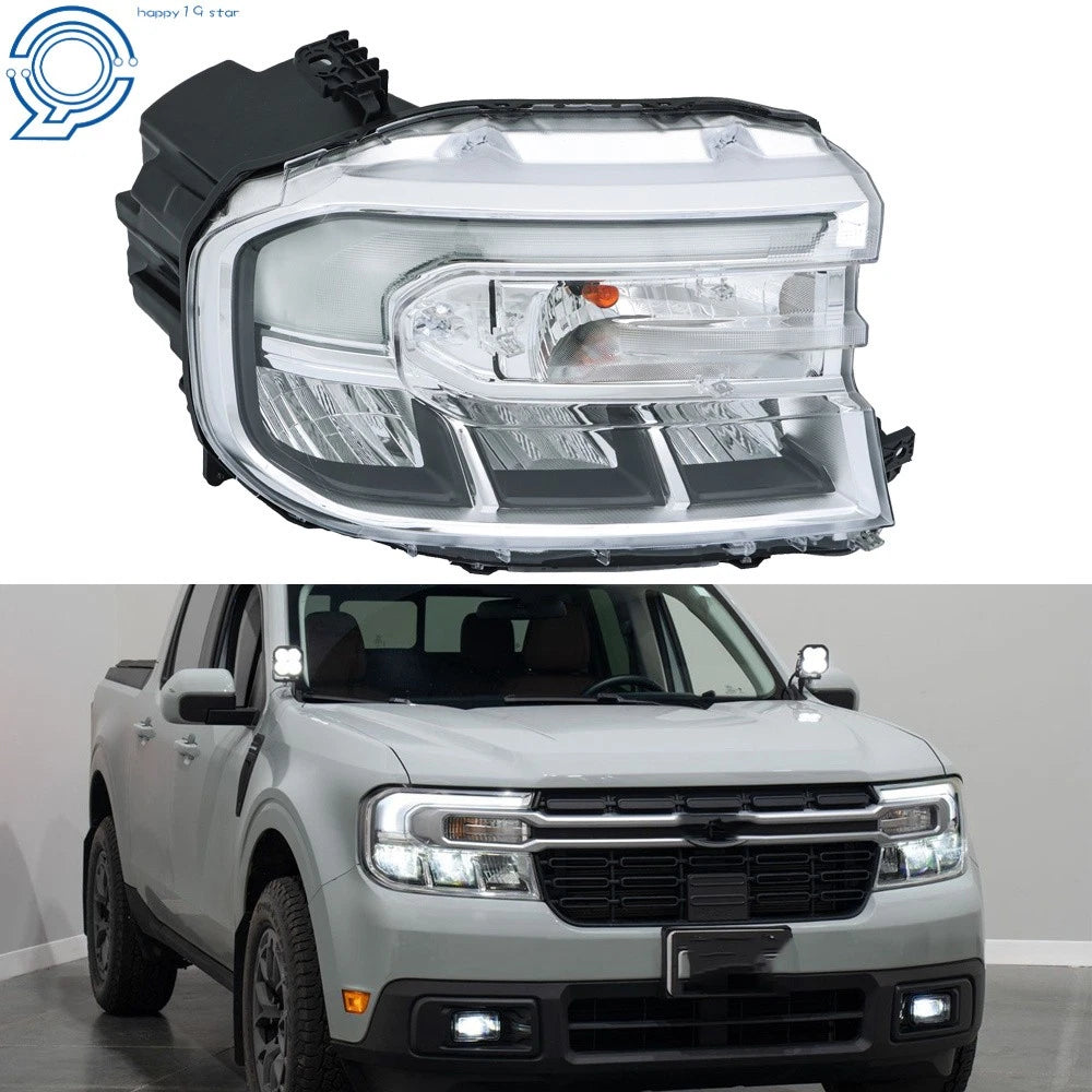 LED Headlight for Ford Maverick Lariat (2022–2024) Chrome with DRL
