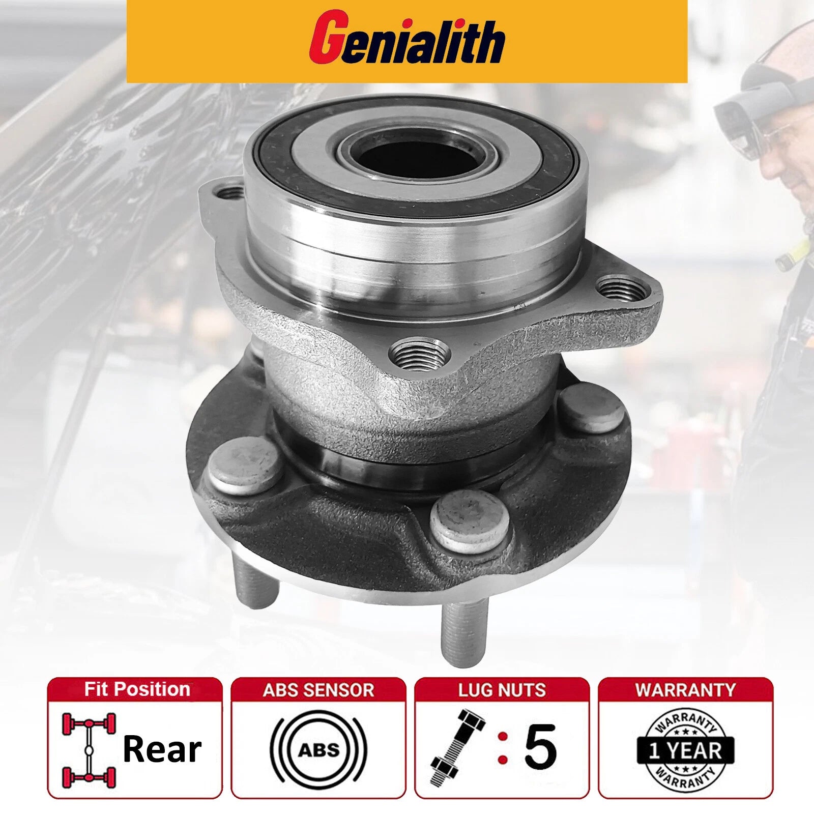 2 Rear Wheel Bearing Hub Assembly for Subaru Forester Outback Legacy Crosstrek (2014–2021)