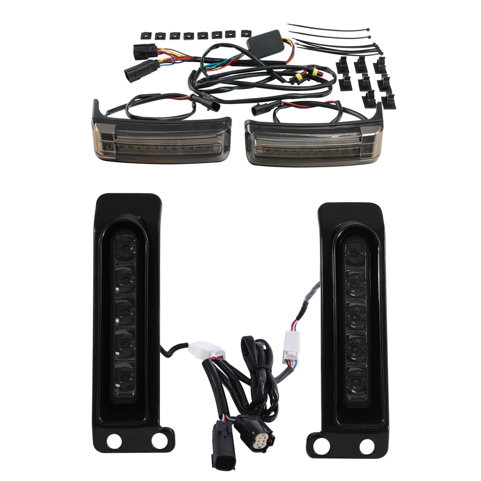 LED Inserts Support Brake Run Turn Signal Lights for Harley Touring (2014–2024)