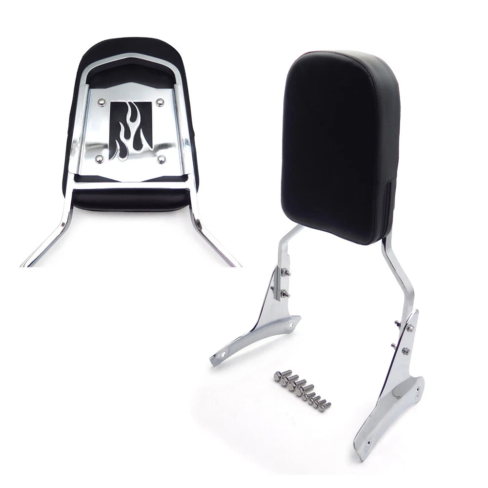 Flame Backrest Sissy Bar for Honda Shadow ACE 750 VT750 ACE 400 VT400 (1997–2003)