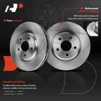 Front Disc Brake Rotors, Pads & Hub Bearing for Chevrolet HHR (2006–2011)
