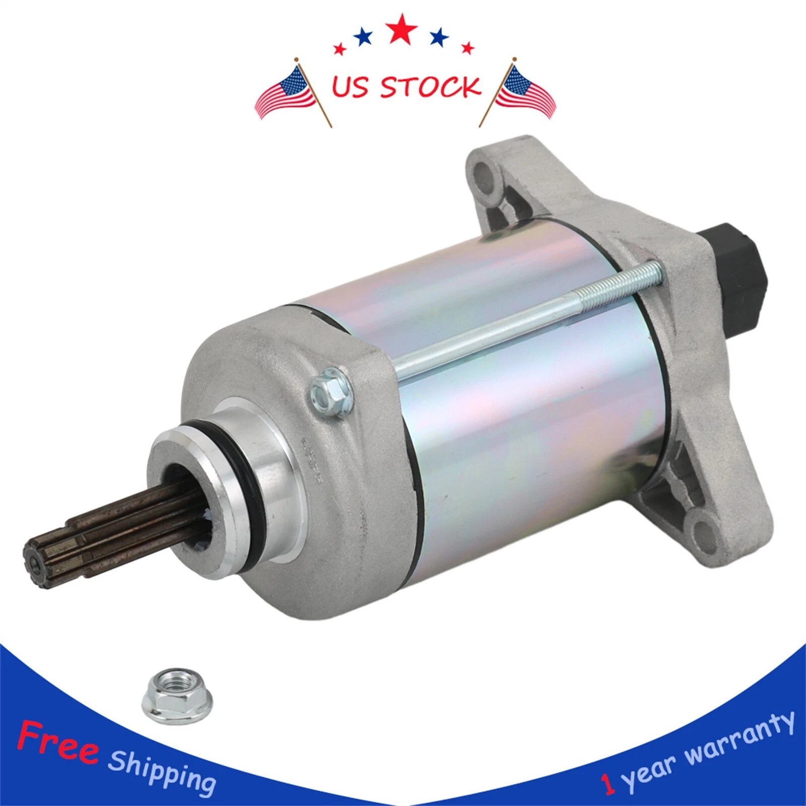 Starter Motor Assembly for Honda FourTrax Rancher 420 TRX420 Pioneer 500 (2014–2023)