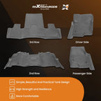 Set of 4 All-Weather Rubber Floor Mats for Ford Expedition Max (2018–2024)