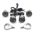 Chrome Turn Signals Kit for Harley Davidson Bullet (41mm)