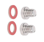 2Pcs Lower Unit Drain Fill Plug Screw & Gasket Kit for Yamaha Outboards