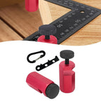 Square stair gauge tool with right angle clamp for woodworking projects