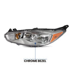 Halogen Headlight for Ford Fiesta (2014–2018) Left Driver Side W/ Bulb