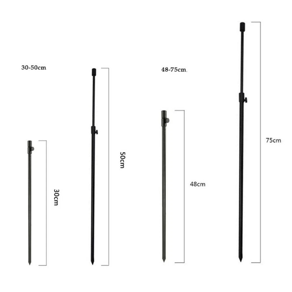 Adjustable Telescopic Fishing Rod Pod Rest 30-50cm, 48-75cm for Bank Fishing