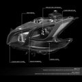 Projector Headlight Set for Nissan Maxima (2009–2014) Black/Clear