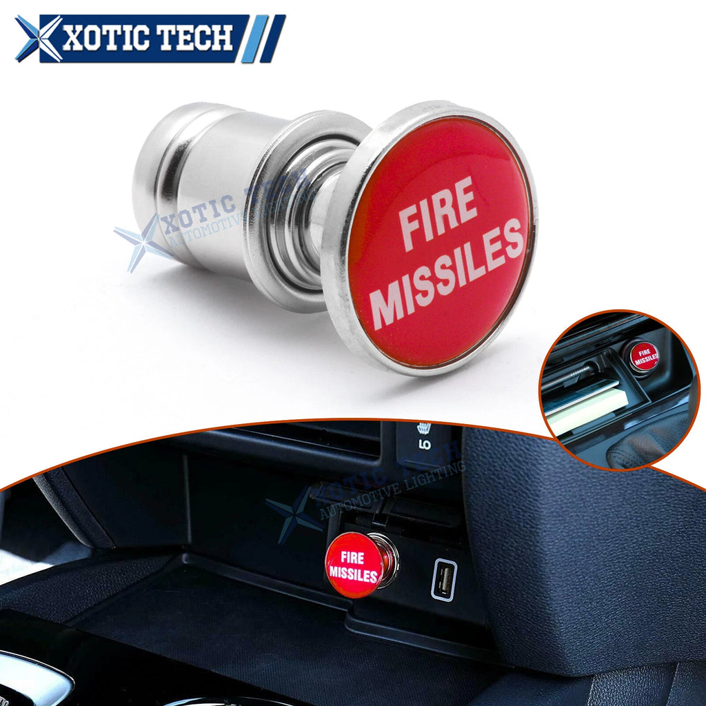 Universal Red Fire Missiles Push Button Cigarette Lighter for Universal (—)