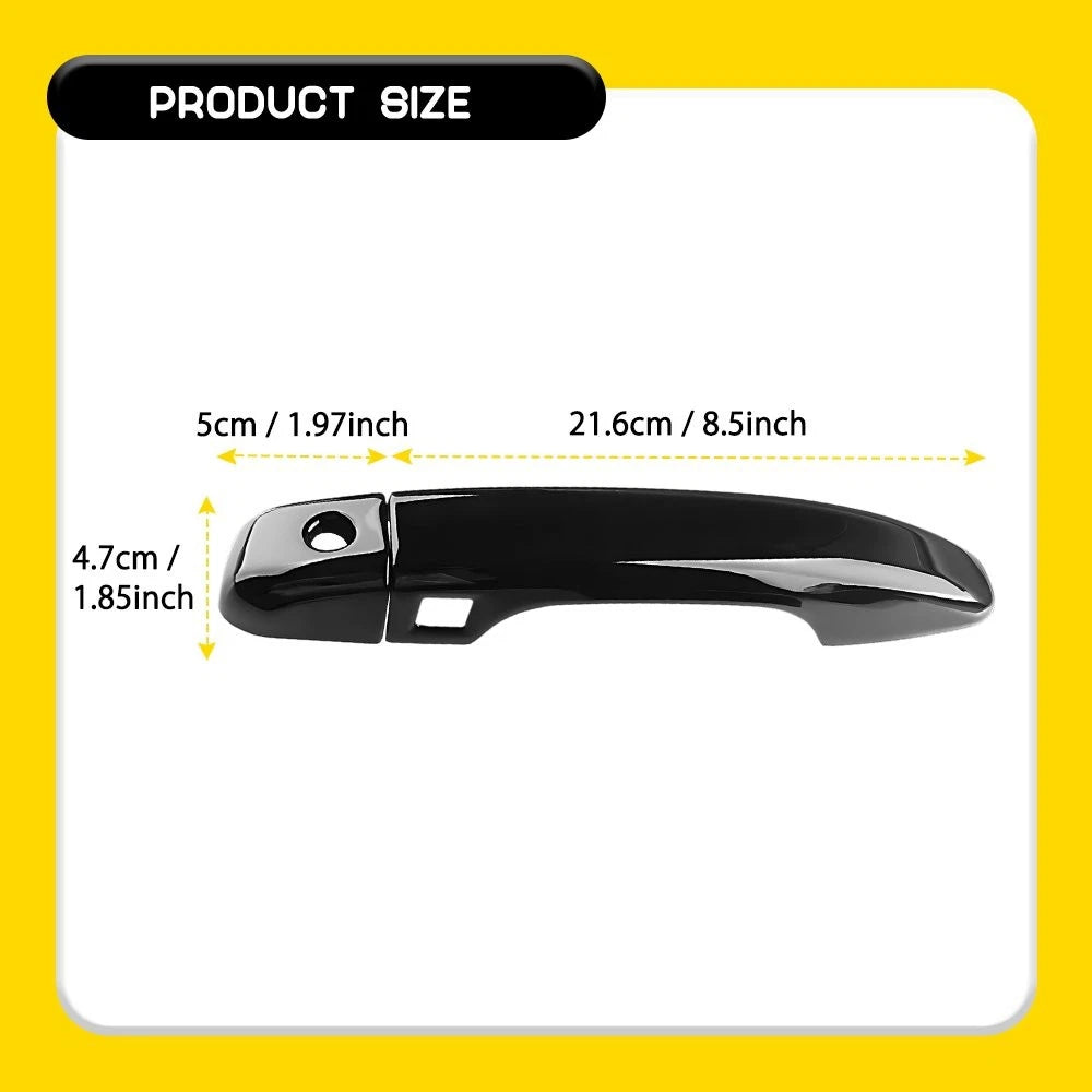 Set of 4 Gloss Black Door Handle Overlay Covers for Honda Accord (2018–2022)