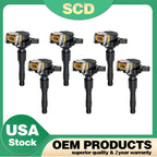Set of 6 Ignition Coils for BMW E46 E39 X5 E36 325 330 328 525 740 M3 (1995–2005) UF300 UF354