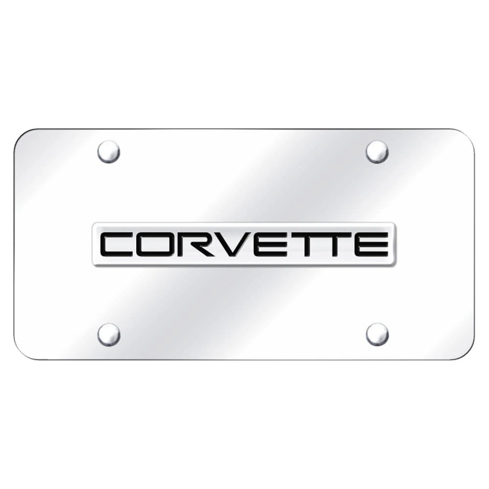 Chrome Name on Chrome Plate - Officially Licensed for Chevrolet Corvette C4