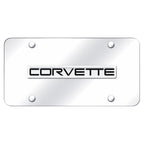 Chrome Name on Chrome Plate - Officially Licensed for Chevrolet Corvette C4