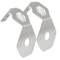 Set of 2 Stainless Mirror Turn Signal Angled Brackets for Watermelon Lights