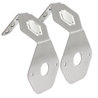 Set of 2 Stainless Mirror Turn Signal Angled Brackets for Watermelon Lights