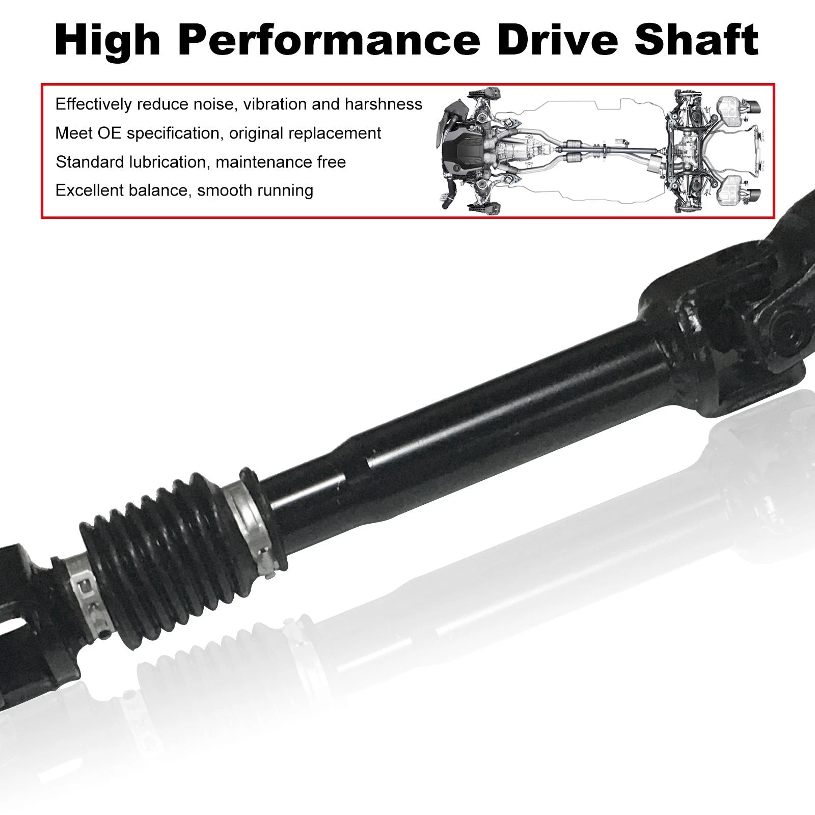 Lower Intermediate Steering Shaft for Jeep Wrangler JK (2007–2019)
