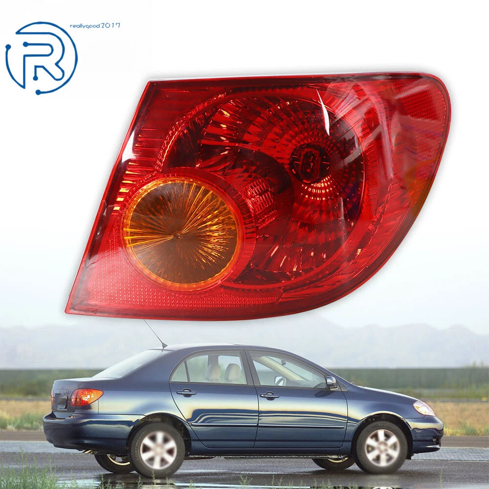 Chrome Rear Body Outer Tail Light for Toyota Corolla (2005–2008)