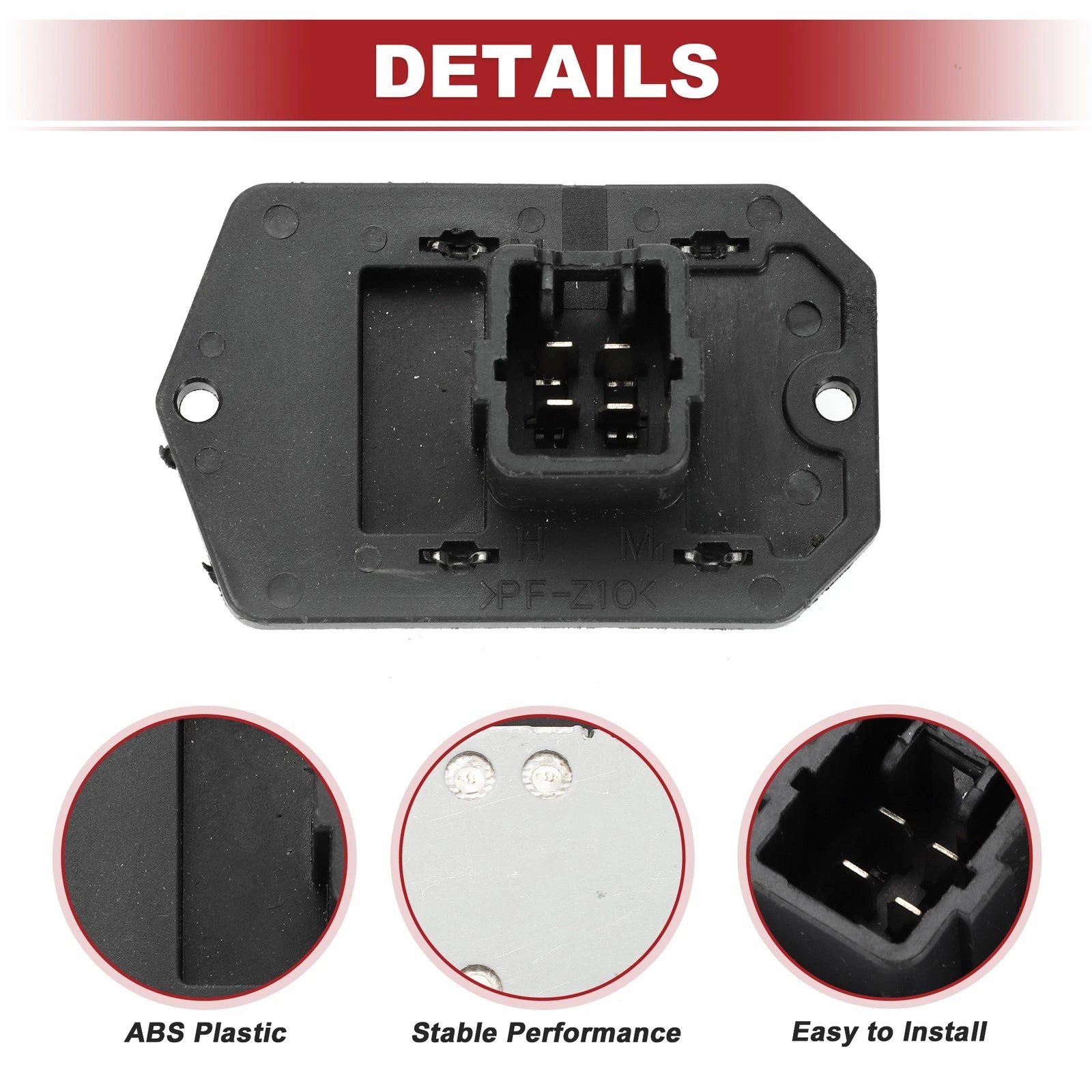 HVAC Blower Motor Resistor No. 7T4Z19A706A for Ford Edge (2007–2011)